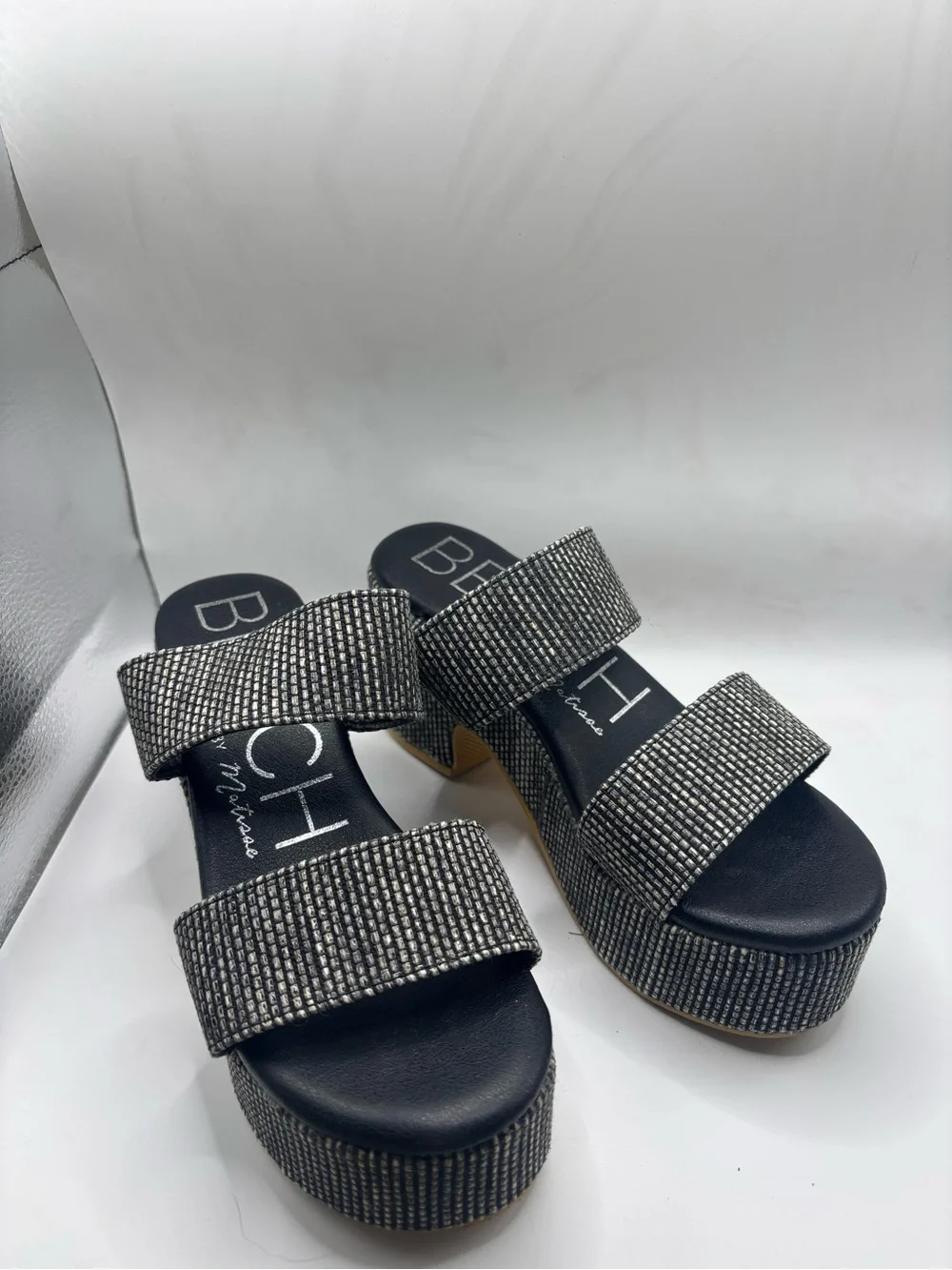 Ocean Ave Black Multi Platform Sandal - Women's